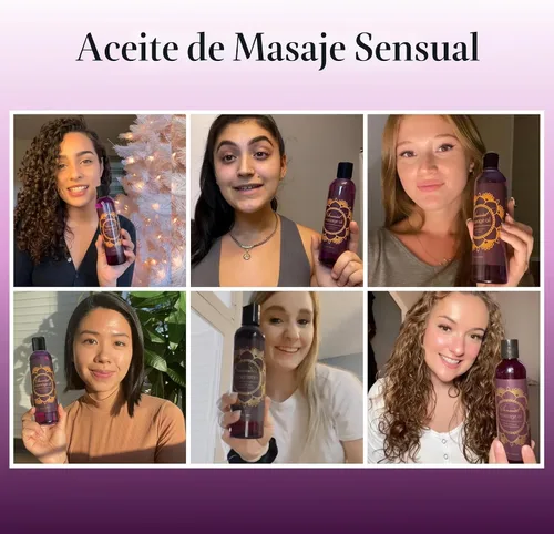 Vista 2 de Aceite natural hipoalergénico para terapia en la piel, masaje sensual con aceite puro de lavanda para hombres y mujeres, 8 onzas