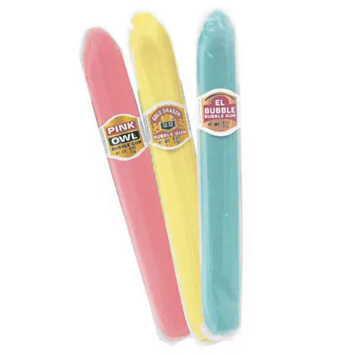 Vista 2 de Dubble Bubble El Bubble - Cigarros de goma de mascar originales, sabores de frutas surtidos, caja de 36
