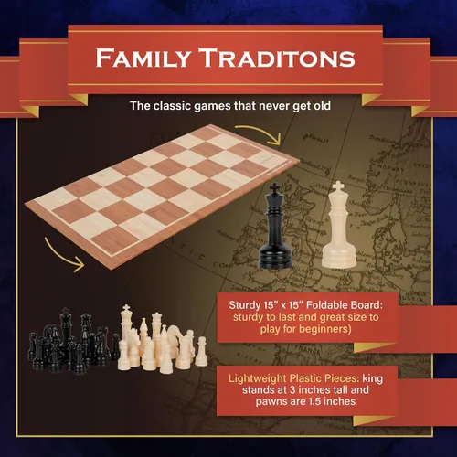 Vista 5 de Continuum Games Juegos de mesa de ajedrez tradiciones familiares