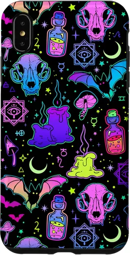 Vista 11 de Funda de brujería mágica para iPhone 16 con diseño gótico pastel de Halloween