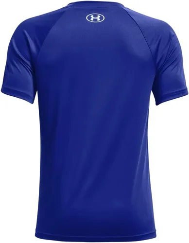 Vista 2 de Under Armour Camiseta de manga corta con relleno estampado Tech Hybrid para niños