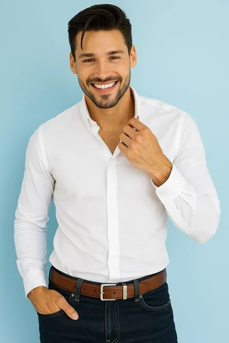Vista 2 de Nautica Cinturón de cuero reversible para hombre 2 en 1 Clásico Todos los días Negocios Trabajo Vestido Casual Hebilla de metal
