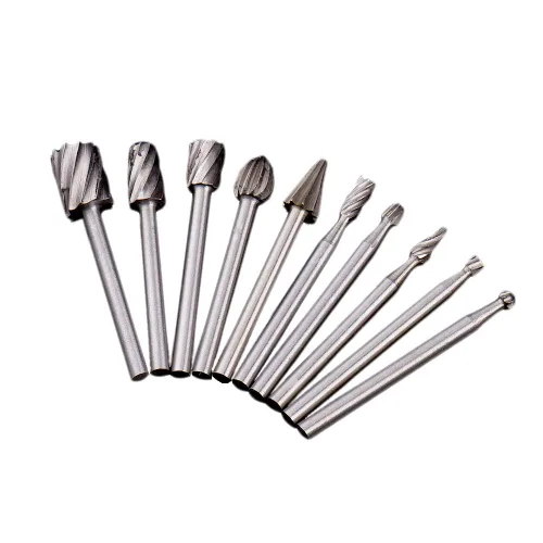 Vista 7 de HSS - Juego de brocas de grabado de carburo y brocas de enrutador de 1/8 pulgadas (0.118 in) para herramientas rotativas, accesorios para Dorado