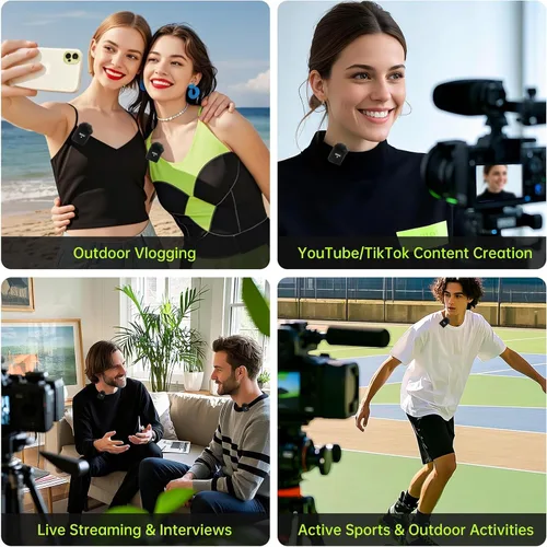 Vista 5 de Rode Wireless Go I (4 unidades) para micrófonos inalámbricos Rode Go I (1.ª generación), funda de micrófono peluda para reducción de ruido ambiental