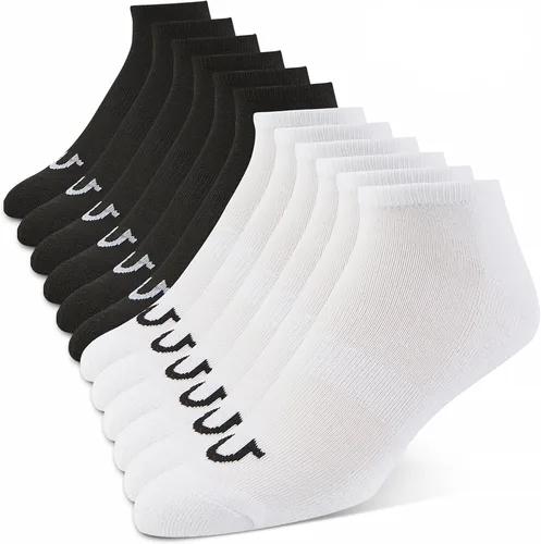 Vista 2 de True Religion Calcetines invisibles de corte bajo para hombre, 6 y 12 pares de calcetines deportivos de primera calidad, talla de zapato 8-12
