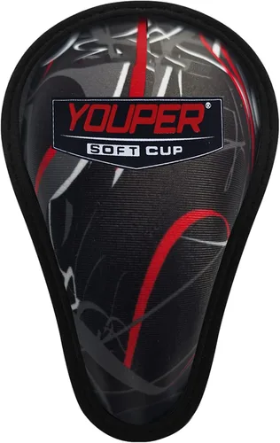 Vista 4 de Youper Pantalones cortos deslizantes acolchados para niños con copa atlética protectora suave para béisbol, fútbol americano, lacrosse
