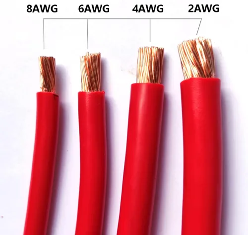 Vista 6 de Conjunto de cables de batería 8AWG-2FT, cable de alimentación, cables puente inversor de batería de 2 pies con terminales de 3/8