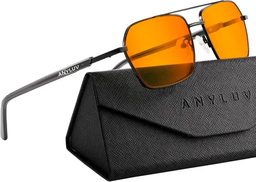 Vista 20 de ANYLUV Blue Light Glasses Men/Women, Blue Light Blocking Glasses, Computer Screen Blocker Eyes Protection Glasses