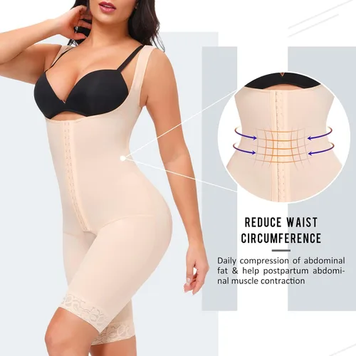Vista 3 de SPARSHINE Fajas Colombianas con control de abdomen para mujer faja moldeadora de cuerpo con busto abierto para mujer entrenamiento de cintura