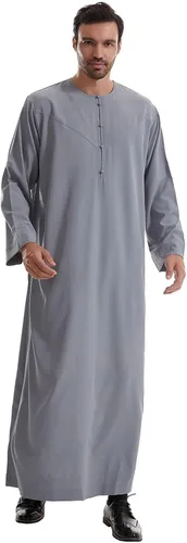 Vista 25 de Ropa musulmana para hombre, bata de caftán duradera, vestido largo de Dubai, ropa étnica, 1 bata suave