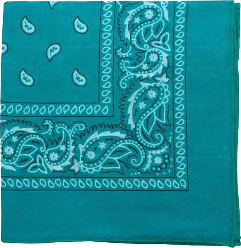 Vista 50 de Motique Accessories Bandana de algodón de 22 pulgadas con estampado cachemira