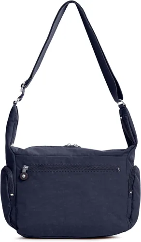 Vista 4 de Kipling Erica Bolso cruzado para mujer, Azul, talla única
