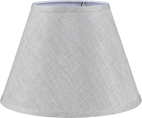 Vista 7 de Aspen Creative 32684A Pantalla de lámpara de construcción de araña con forma de imperio de transición en tela texturizada de lino crema, 7 pulgadas