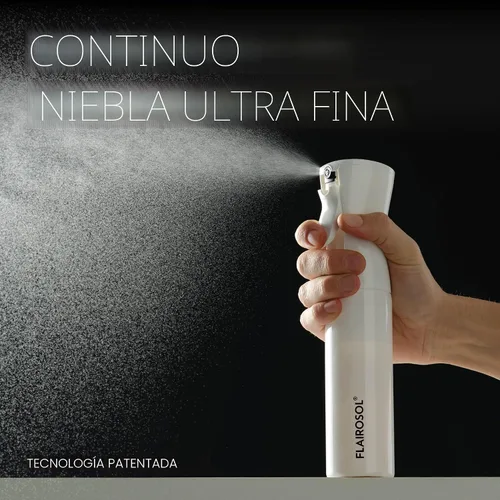 Vista 3 de FLAIROSOL Original Continuous Mister - Botella pulverizadora, 10.1 onzas, transparente/negro