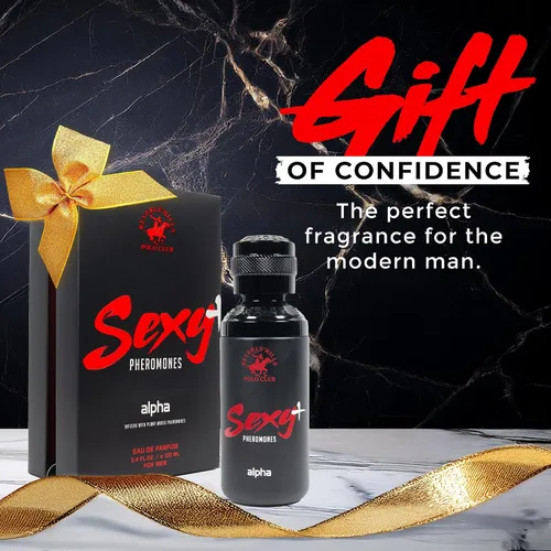 Vista 3 de Beverly Hills Polo Club Sexy + Pheromones Alpha EDP Spray - Colonia de feromonas para hombres con aceites esenciales naturales, aroma fresco