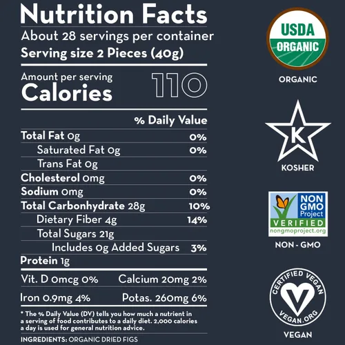 Vista 2 de Sunny Fruit Higos secos turcos orgánicos, bolsa a granel de 2.5 libras Sin conservantes, sin azúcar añadido Bocadillo dulce y saludable