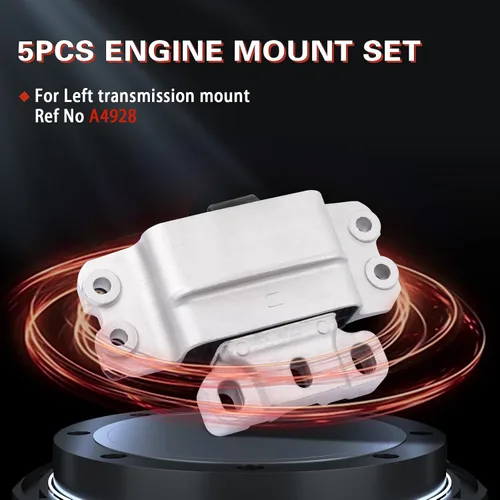 Vista 4 de Kit de 5 piezas de soporte de motor y transmisión para Jetta 2.0L 2005-2010 Beetle 2.5L 2006-2014 Golf 2.5L 2012-2014 Passat 2006-2009 Rabbit
