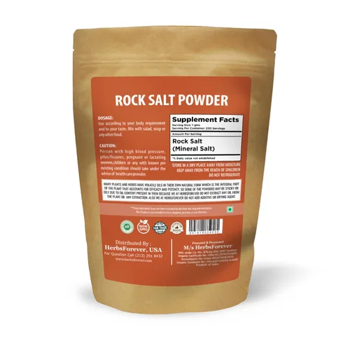 Vista 2 de HerbsForever Polvo de sal de roca del Himalaya: esencial, oligoelementos ricos, aromatizantes, condimentos para carnes y verduras, conservante