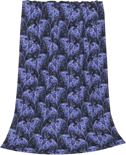 Vista 3 de Manta de microforro polar ultra suave con patrón de murciélago para cama, sofá y sofá, gruesa 50 x 40 pulgadas