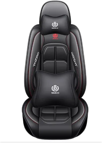 Vista 3 de Fundas de asiento de automóvil adecuadas para Mercedes Benz E300 E320 E350 E450 5 asientos de cuero impermeable fundas de asiento de automóvil con 2