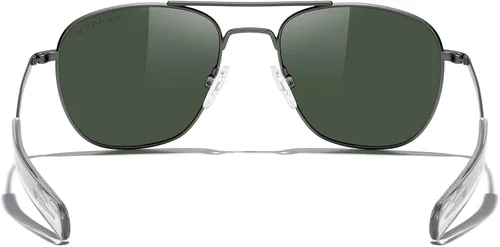 Vista 4 de MERRY'S Gafas de sol polarizadas militares clásicas cuadradas aviador para hombres o mujeres S8636