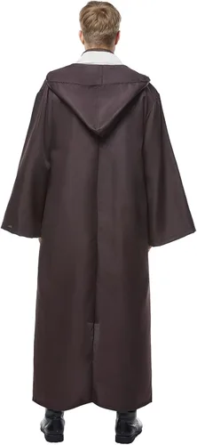 Vista 5 de Men's Tunic Costume Adult Outfits Halloween Robe Hooded Uniform