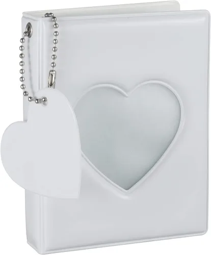 Vista 8 de FRIUSATE Libro de soporte para tarjetas fotográficas Kpop de 3 pulgadas, mini álbum de fotos con carpeta de tarjetas fotográficas tipo espejo, 32