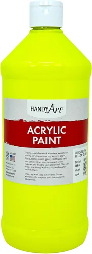 Vista 72 de Handy Art Pintura acrílica, juego de 12 colores, botellas de 16 onzas, acrílico líquido para estudiantes semibrillante, consistencia de flujo