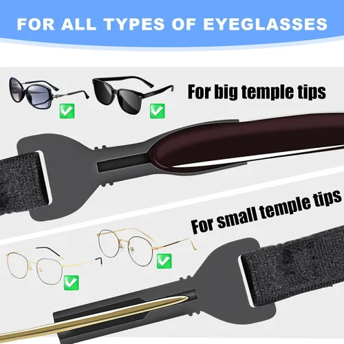 Vista 4 de SMARTTOP kids eye glass Strap with storage box No Tail sunglass Strap Eyeglass Holder Around Neck-Adjustable Eyewear Retainer