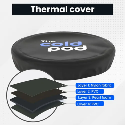 Vista 7 de The Cold Pod Bañera de Baño de Hielo para Atletas con Tapa: Tina de Inmersión en Frío de 88 Galones para Recuperación, Piscina de Inmersión en Baño
