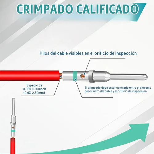 Vista 4 de 180 piezas de pines y enchufes de conector Deutsch, kit de pines de contacto estilo barril, tamaños 12/16/20 macho y hembra terminales sólidos