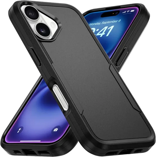 Vista 53 de Funda compatible con iPhone 11, protección resistente, a prueba de golpes, a prueba de caídas, a prueba de polvo, antiarañazos, para 11, color negro