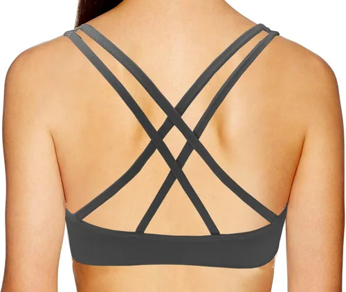 Vista 5 de AKAMC - Sujetador deportivo con relleno extraíble y soporte medio para mujer, brasier para yoga y ejercicio, paquete de 3