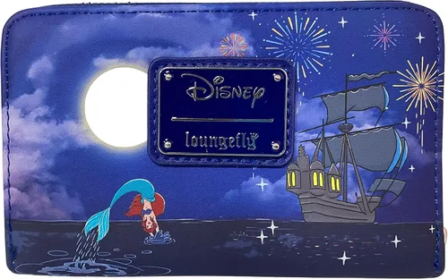 Vista 2 de Loungefly The Little Mermaid Ariel Fireworks Zip Around Wallet