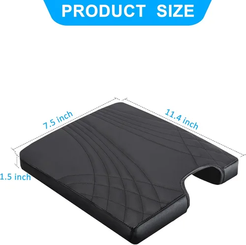 Vista 8 de Funda de consola central para Ford F150 2015-2024, F250 F350 F450 2017-2024 con asiento de salto 40/20/40, funda de consola, funda de asiento