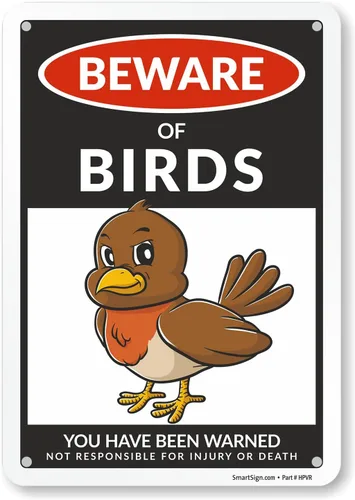 Vista 15 de SmartSign Funny Beware Of Bearded Dragons - Letrero de advertencia de 10 x 7 pulgadas, aluminio laminado sin óxido de 40 mil, letreros de metal
