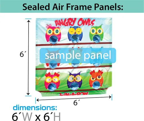 Vista 3 de TentandTable Panel de juego de marco de aire de repuesto Panel de lanzamiento de bolsas de frijoles con red Uso con juego de marco de aire