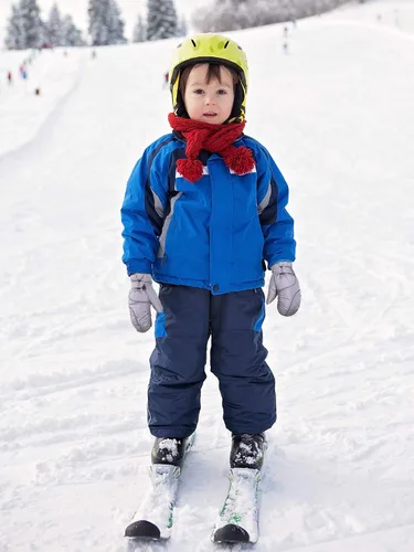 Vista 2 de Boao Snow Mittens Winter Ski Mittens Waterproof Warm Cotton-Lined Gloves for Kids