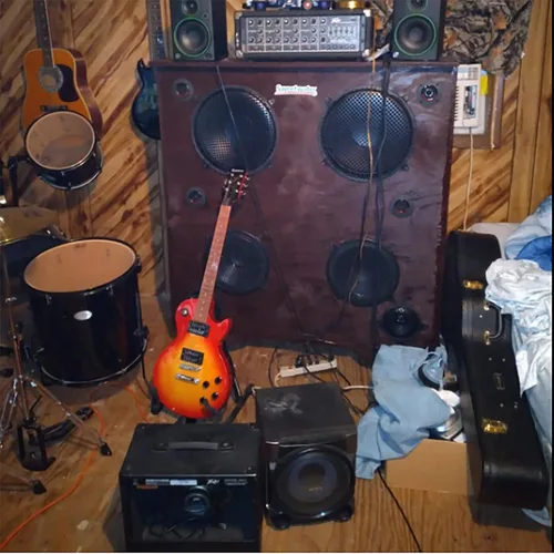 Vista 6 de FDXGYH Paquete de 2 parlantes de 10 pulgadas para parrilla de subwoofer