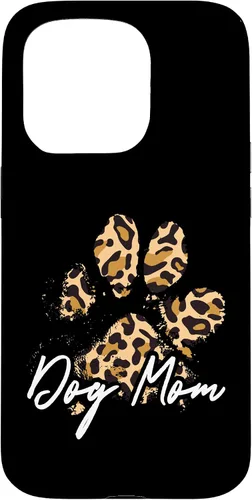 Vista 14 de Dog Mom Gift Leopard Paw Print Fur Mama Case para iPhone 17