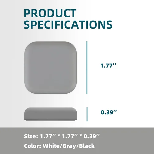 Vista 2 de Protector de Pared Pequeño para Puertas, Parachoques de Puerta de Silicona, Protector de Pared Autoadhesivo, Silenciador de Puertas, Protector