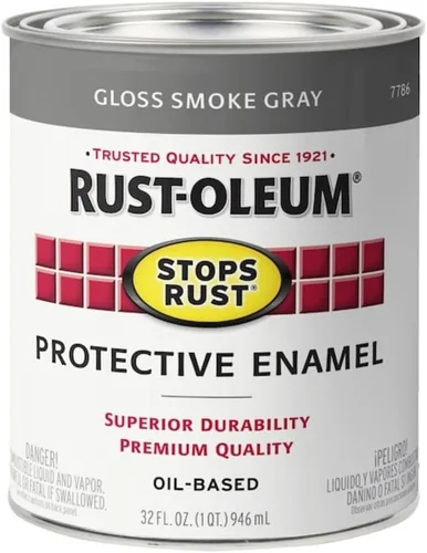 Vista 29 de Carbón gris brillante Rust-Oleum (7784502) contra el óxido 32 onzas, 7784502 Gris carbón brillante
