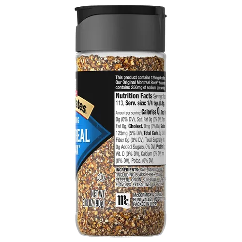 Vista 21 de McCormick Grill Mates Montreal. - Condimento para carne con un 25 % menos de sodio