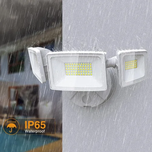 Vista 3 de Onforu - Luz de seguridad LED de 50 W, negra y blanca