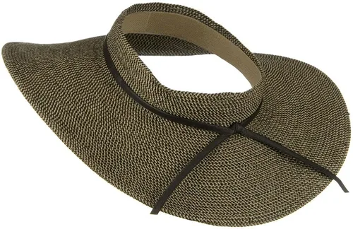 Vista 2 de Jeanne Simmons UPF50+ visera de ala ancha sin corona de 4 pulgadas