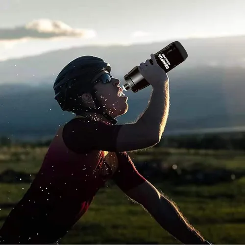 Vista 7 de GEMFUL Botellas de agua para bicicleta con soporte para bicicleta de 25.4 fl oz MTB Cycling Squeeze 24 oz Sport Bottle 2 Pack