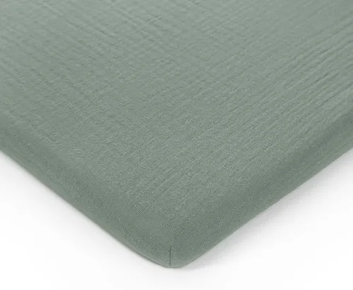 Vista 22 de Comfy Cubs Funda ajustable de muselina para cambiador, suave, transpirable y lavable, 100% algodón para la comodidad del bebé, ajuste universal