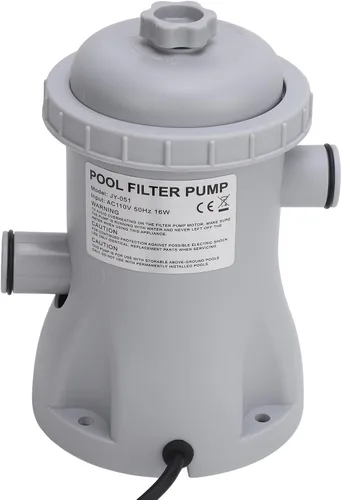 Vista 9 de Bomba de cartucho de filtro para piscina, bomba de filtro de cartucho transparente de 330 galones para piscinas terrestres, piscina eléctrica