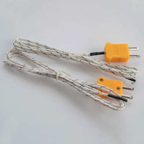 Vista 7 de MECCANIXITY Sonda de sensor de temperatura tipo K con termopar y enchufe, sonda de temperatura del medidor -50 a 1100°C (-58 a 2012°F), acero
