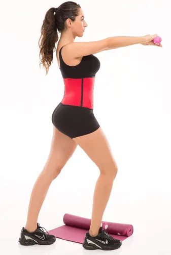 Vista 3 de TruFigure Entrenador de cintura de látex deportivo colombiano (Faja Deportiva) con 3 ganchos